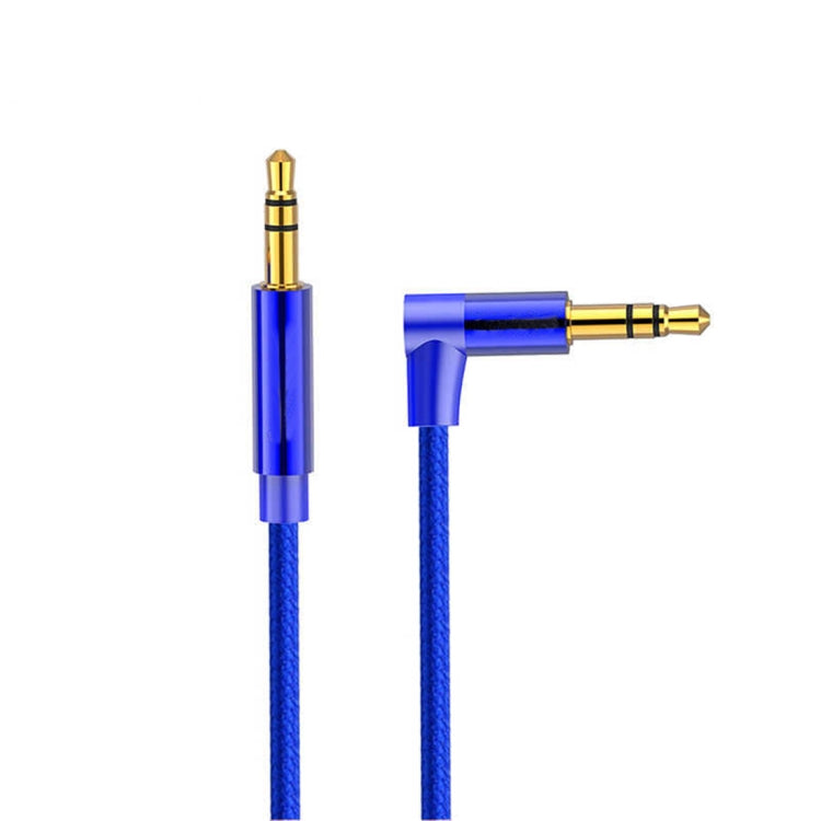 AV01 3.5mm Male to Male Elbow Audio Cable, Length: 2m, 2m