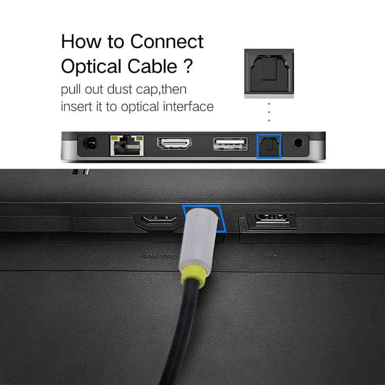 1.5m OD5.0mm Toslink Male to Male Digital Optical Audio Cable