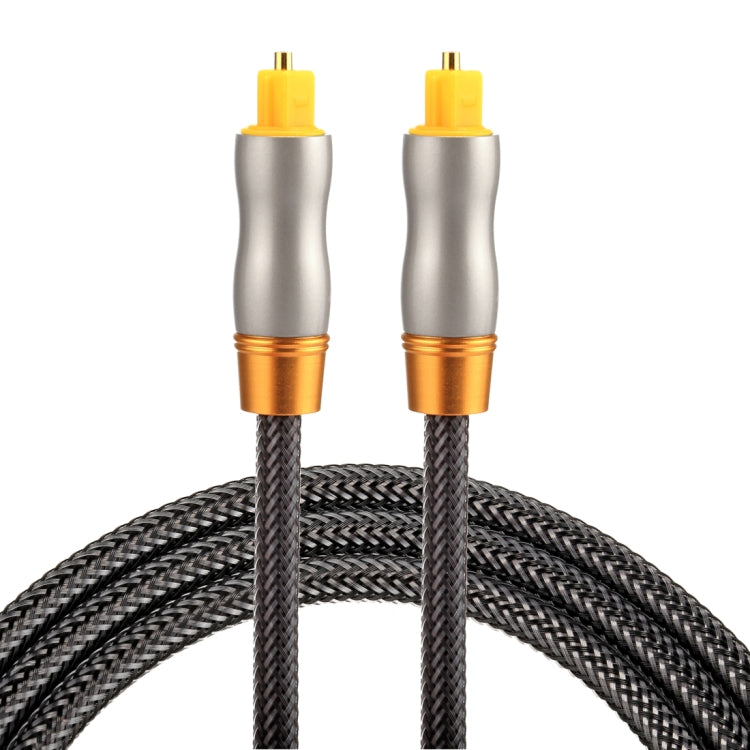 Câble audio optique numérique Toslink mâle vers mâle, 1 m, 6,0 mm de diamètre extérieur, tête en métal plaqué or, longueur : 1 m