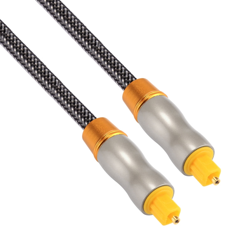 Câble audio optique numérique Toslink mâle vers mâle, 1 m, 6,0 mm de diamètre extérieur, tête en métal plaqué or, longueur : 1 m