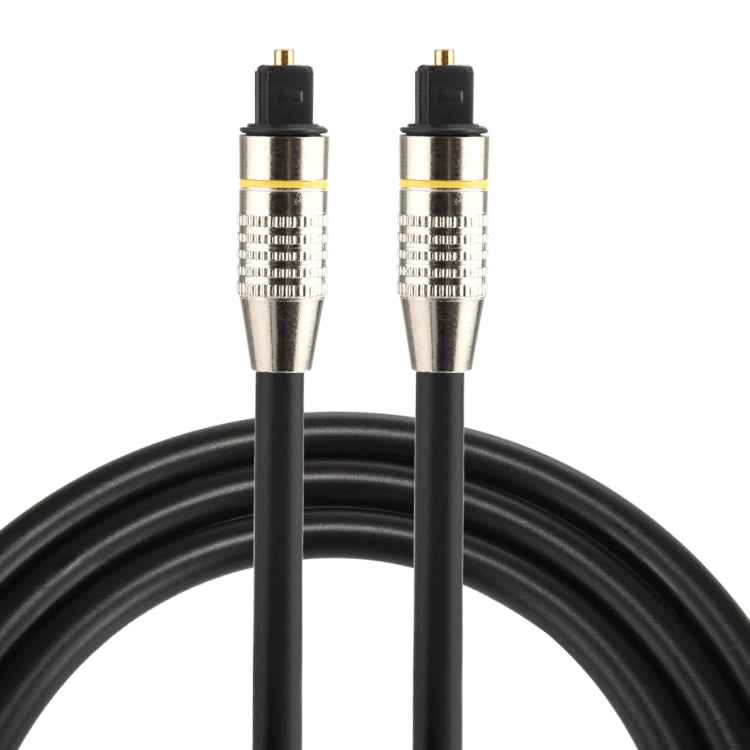 1m OD6.0mm Nickel Plated Metal Head Toslink Male to Male Digital Optical Audio Cable