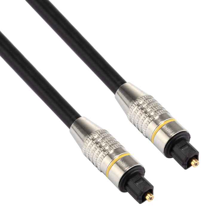 1.5m OD6.0mm Nickel Plated Metal Head Toslink Male to Male Digital Optical Audio Cable