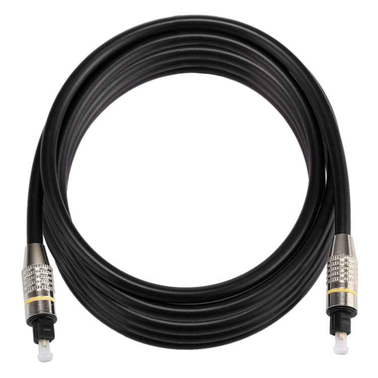 3m OD6.0mm Nickel Plated Metal Head Toslink Male to Male Digital Optical Audio Cable, Length: 3m