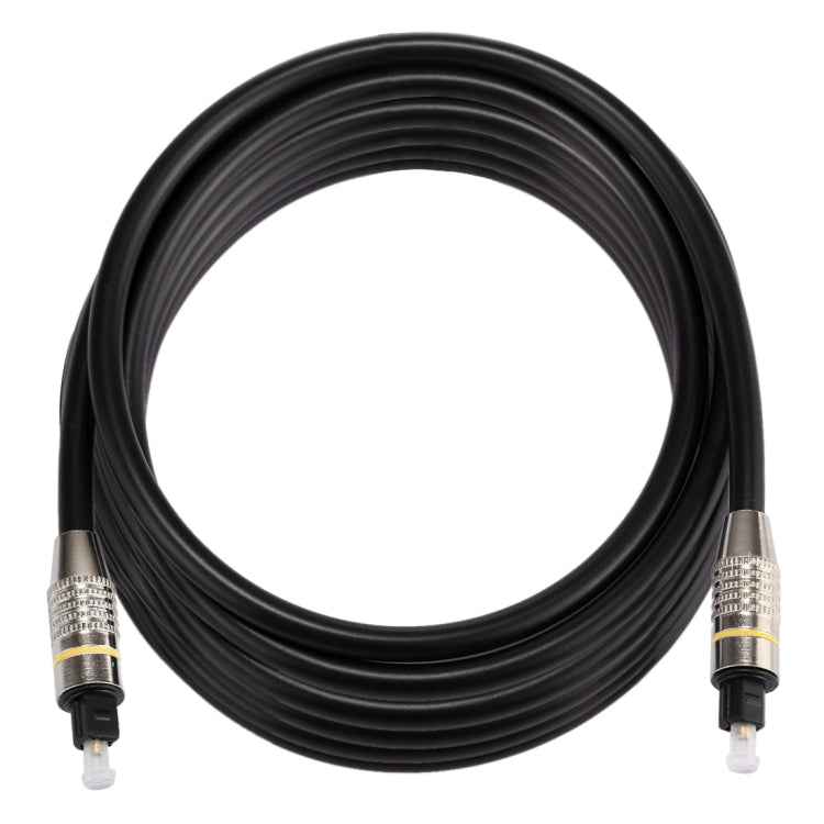 5m OD6.0mm Nickel Plated Metal Head Toslink Male to Male Digital Optical Audio Cable, Length: 5m