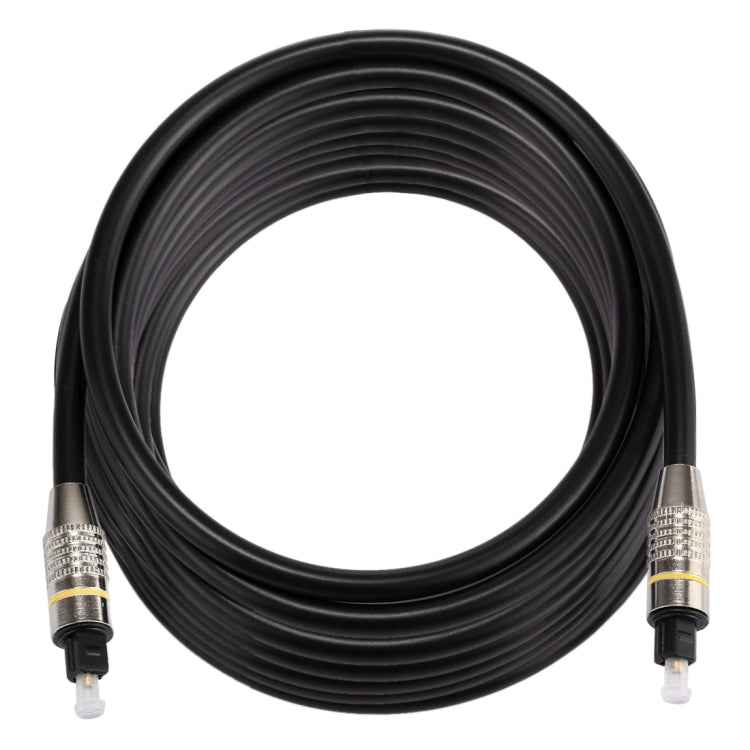 8m OD6.0mm Nickel Plated Metal Head Toslink Male to Male Digital Optical Audio Cable, Length: 8m