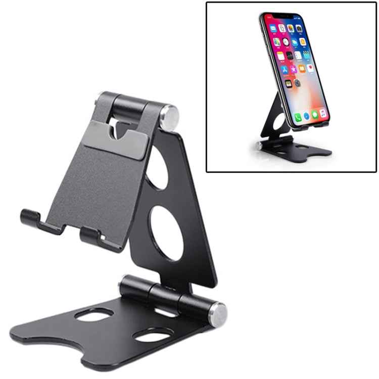 ROOSTAND R2 Aluminum Alloy Mobile Desktop Tablet Bracket Double Folding Lazy Artifact, Size: 6.4x7x9cm, R2 Rose Gold, R2 Rose Red, R2 Silver, R2 Black, R2 Champagne Gold