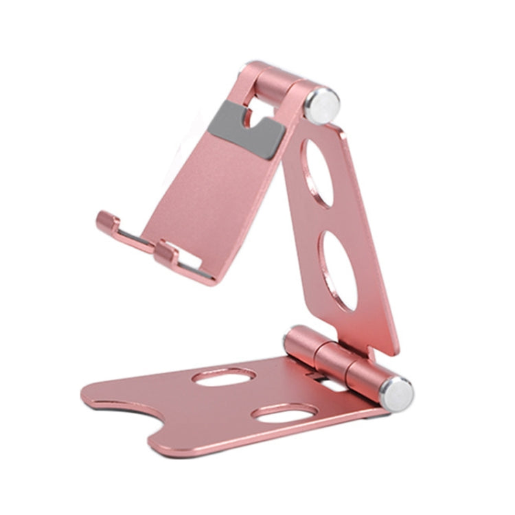 ROOSTAND R2 Aluminum Alloy Mobile Desktop Tablet Bracket Double Folding Lazy Artifact, Size: 6.4x7x9cm, R2 Rose Gold, R2 Rose Red, R2 Silver, R2 Black, R2 Champagne Gold