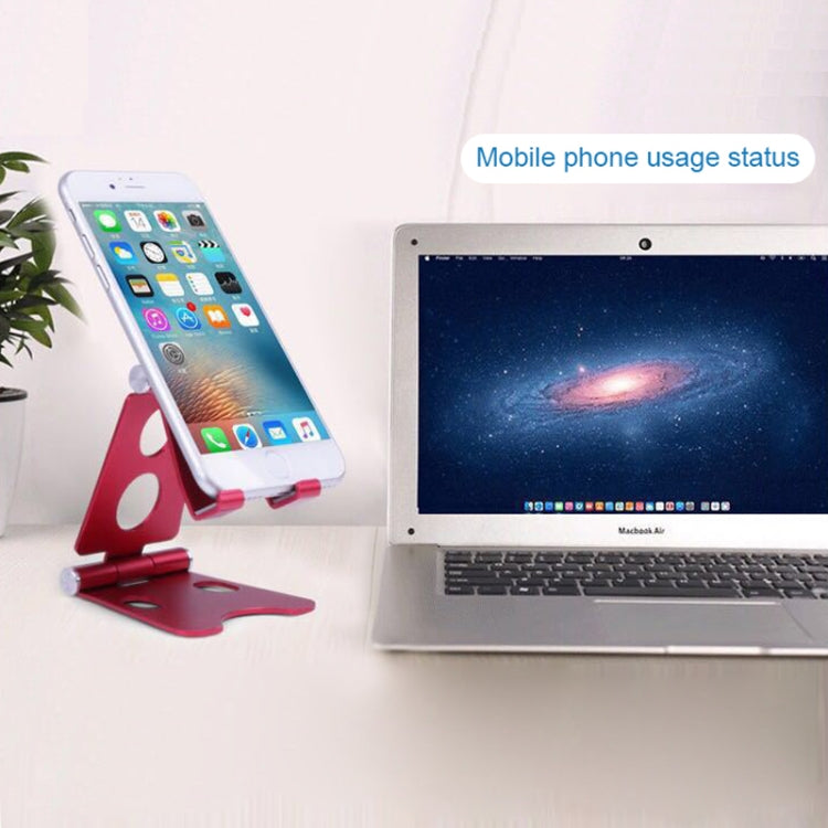 ROOSTAND R2 Aluminum Alloy Mobile Desktop Tablet Bracket Double Folding Lazy Artifact, Size: 6.4x7x9cm, R2 Rose Gold, R2 Rose Red, R2 Silver, R2 Black, R2 Champagne Gold