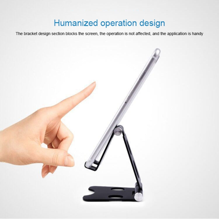 ROOSTAND R2 Aluminum Alloy Mobile Desktop Tablet Bracket Double Folding Lazy Artifact, Size: 6.4x7x9cm, R2 Rose Gold, R2 Rose Red, R2 Silver, R2 Black, R2 Champagne Gold