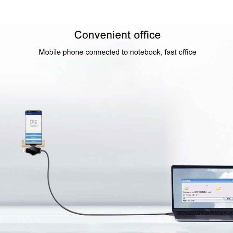 D65A 1.8m DisplayPort In & Mini DP In & USB-C / Type-C In to HDMI 4K Output Video Adapter Cable