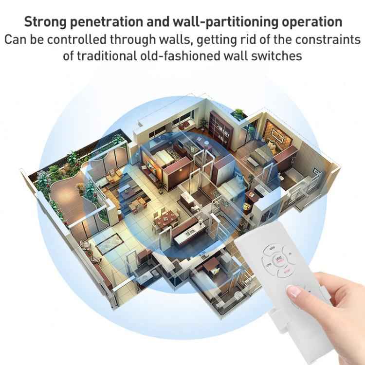 Universal Ceiling Fan Lamp Remote Control Kit 85-265V Timing Wireless Control Switch Adjusted Wind Speed Transmitter Receiver