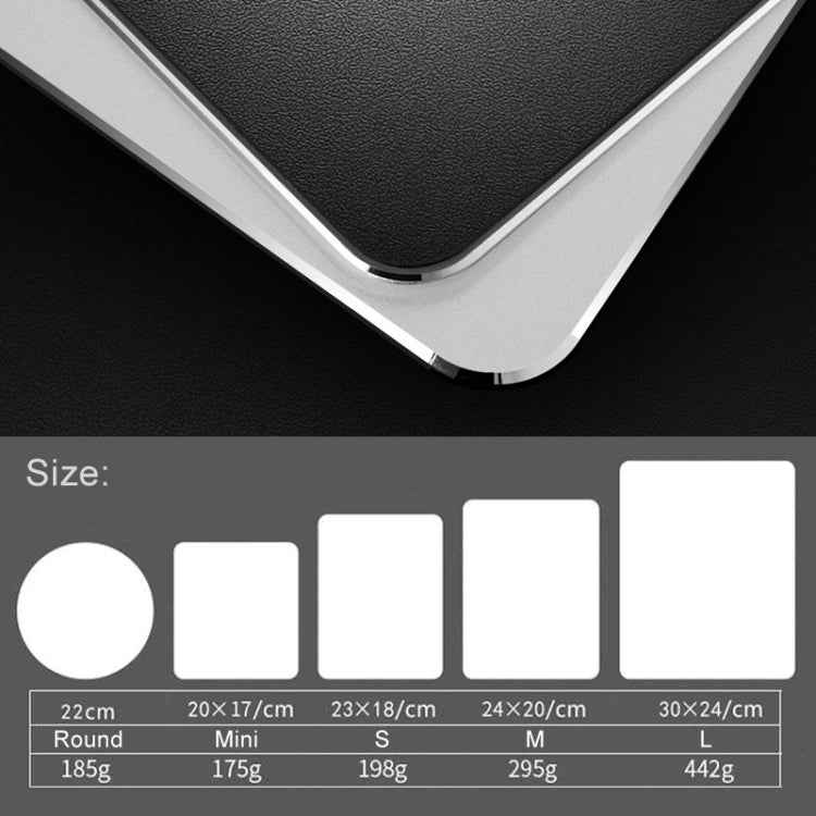 Aluminum Alloy Double-sided Non-slip Mat Desk Mouse Pad, Size : M