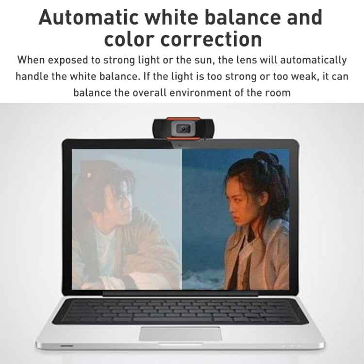 720P Manual Focus Webcam USB Camera with Microphone
