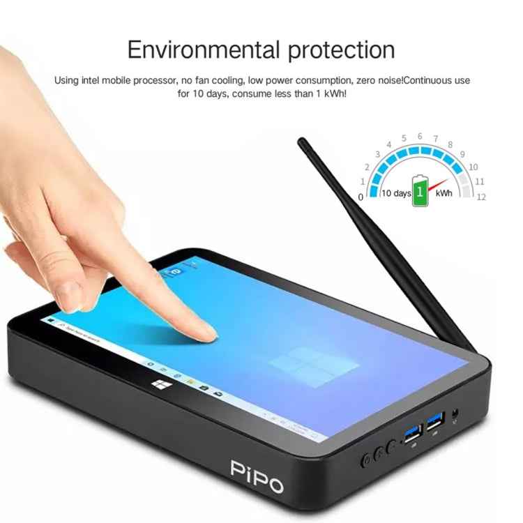 PiPo X11 TV Box Style Tablet Mini PC, 3GB+64GB, 9.0 inch Windows 10 Intel Celeron N4020 Quad Core up to 2.8GHz, US/EU Plug