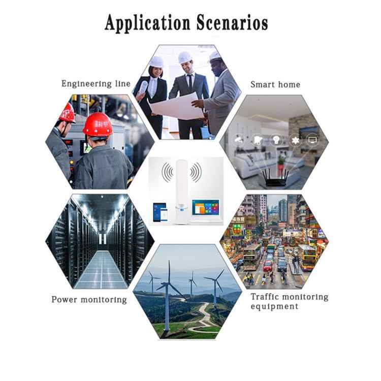 4G LTE WiFi 12DBi Omni External Barrel Antenna with TS9 Male