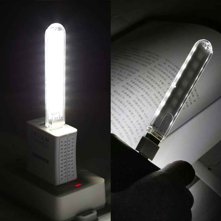 8LEDs 5V 200LM USB LED Book Light Portable Night Light, with 8 Pin Adapter