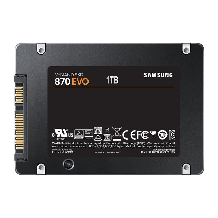 Original Samsung 870 EVO 1TB 2.5 inch SATAIII Solid State Drive, 1TB