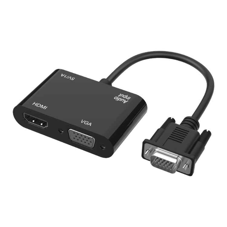 Onten 5138HV 1080P VGA to HDMI + VGA Adapter with Audio