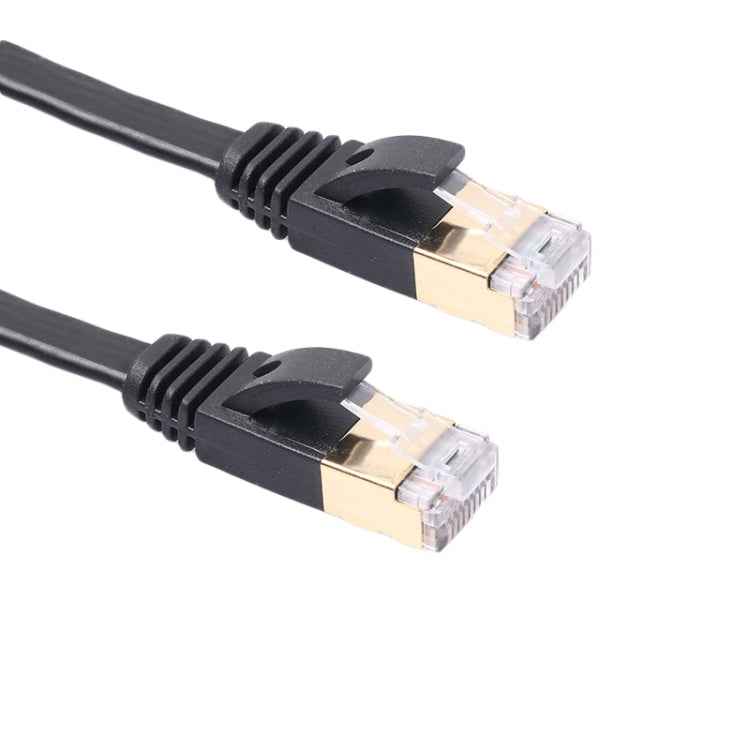 1m CAT7 10 Gigabit Ethernet Ultra Flat Patch Cable for Modem Router LAN Network - Built with Shielded RJ45 Connectors
