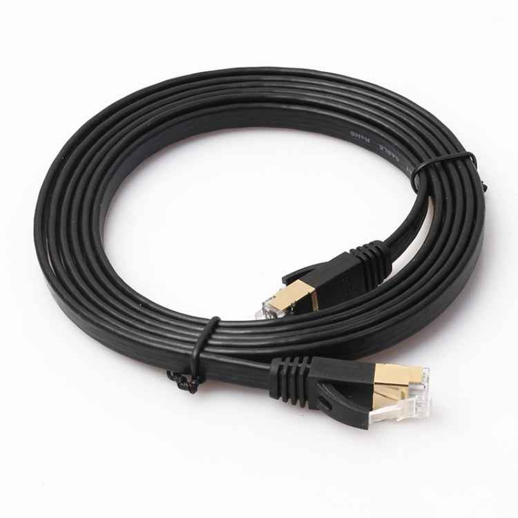 1.8m CAT7 10 Gigabit Ethernet Ultra Flat Patch Cable for Modem Router LAN Network - Built with Shielded RJ45 Connectors