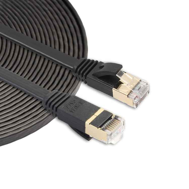 5m CAT7 10 Gigabit Ethernet Ultra Flat Patch Cable for Modem Router LAN Network - Built with Shielded RJ45 Connectors