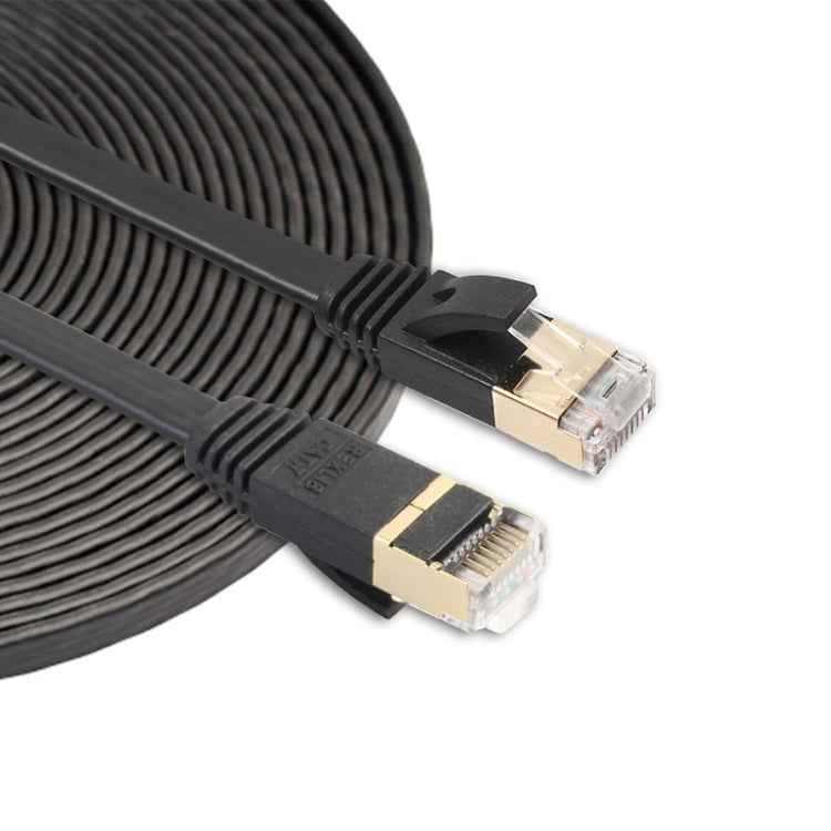 8m CAT7 10 Gigabit Ethernet Ultra Flat Patch Cable for Modem Router LAN Network - Built with Shielded RJ45 Connectors