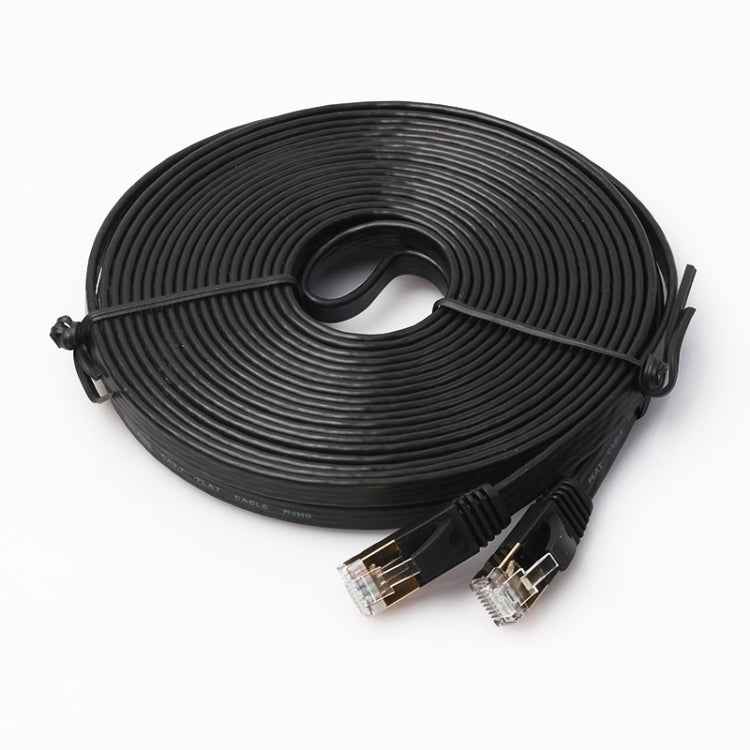 10m CAT7 10 Gigabit Ethernet Ultra Flat Patch Cable for Modem Router LAN Network - Built with Shielded RJ45 Connectors