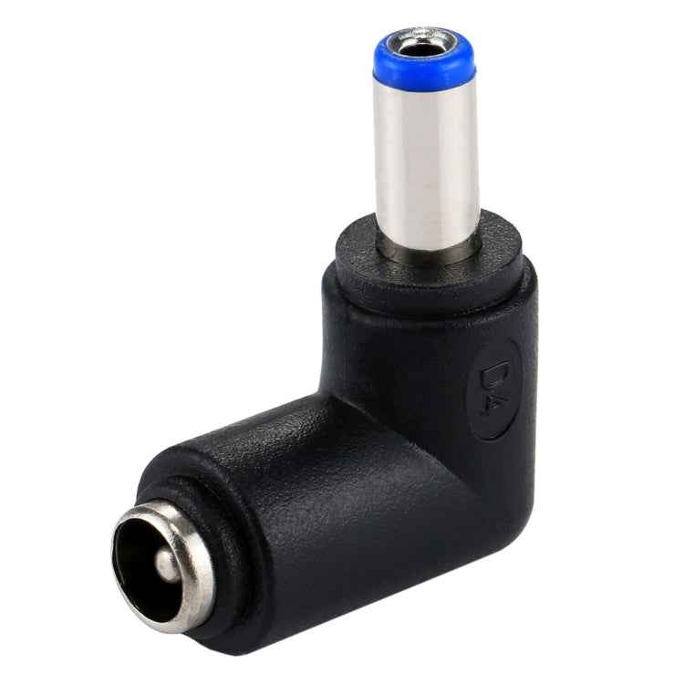 DC 4506 Male to DC 7406 Female Connector Power Adapter for HP Laptop Notebook, 90 Degree Right Angle Elbow, DC 5521 Male to Female