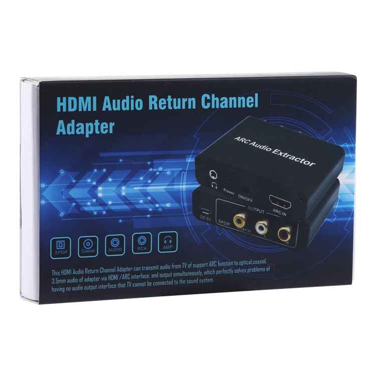 192KHz ARC Audio Extractor HDMI ARC to SPDIF + Coaxial + L/R Converter Audio Return Channel Adapter