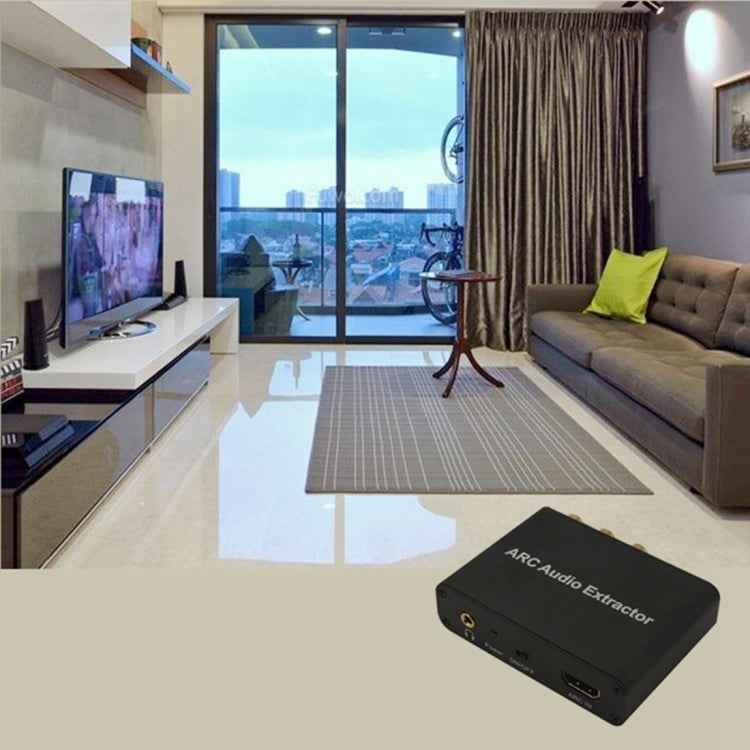 192KHz ARC Audio Extractor HDMI ARC to SPDIF + Coaxial + L/R Converter Audio Return Channel Adapter