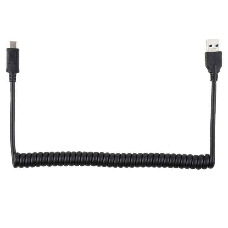 1.5m High Speed USB 3.0 Male to USB-C / Type-C Male Retractable Spring Extension Cable