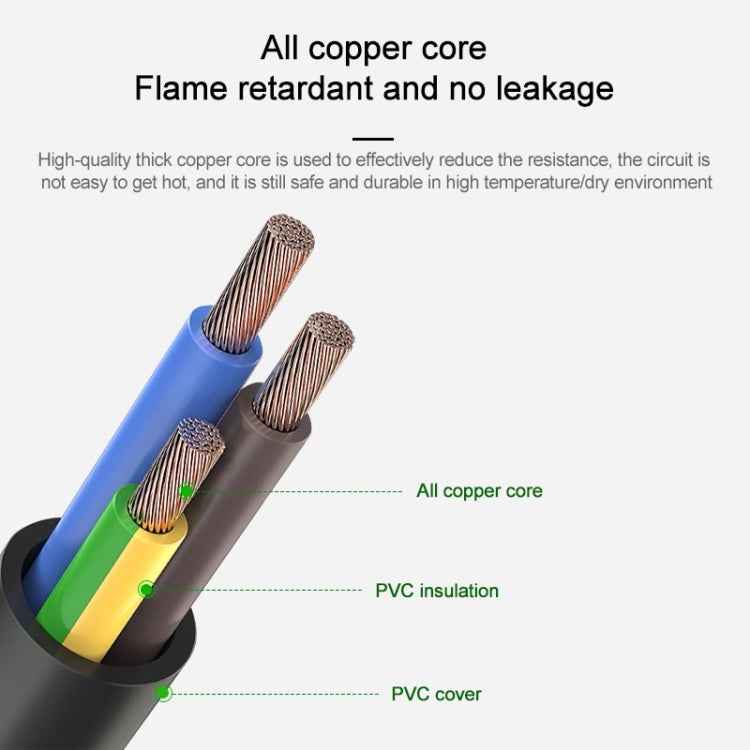 10A 250V 3 Pin Computer PC Power Cable, Length: 1.8m, AU Plug