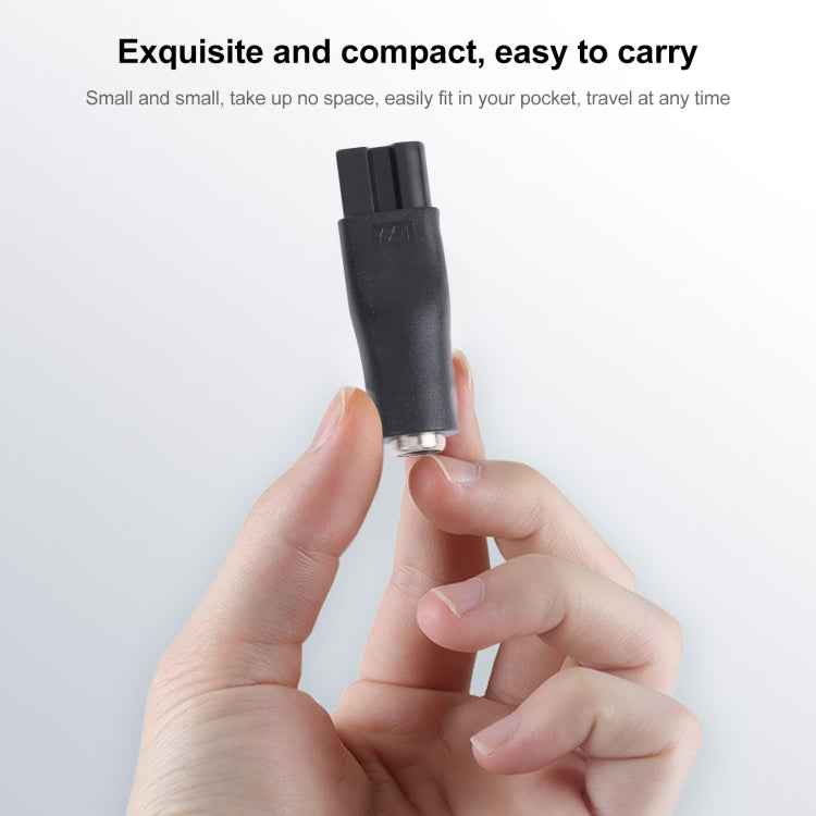 DC 5.5 x 2.1mm Female to Shaver Interface Female Power Supply Conversion Converter, Double Slot