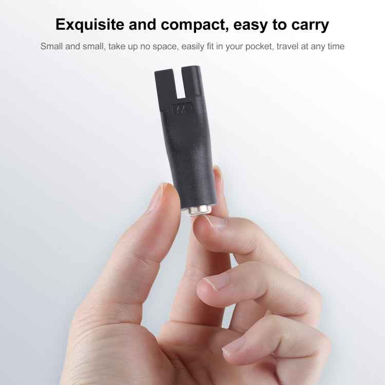 DC 5.5 x 2.1mm Female to Shaver Interface Female Power Supply Conversion Converter, Split Fork
