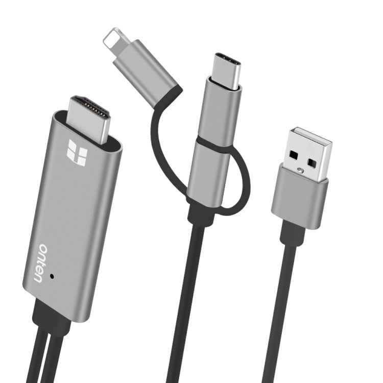 Onten OTN-7537A 3 in 1 1080P Mobile HD Screen Player Adapter Cable