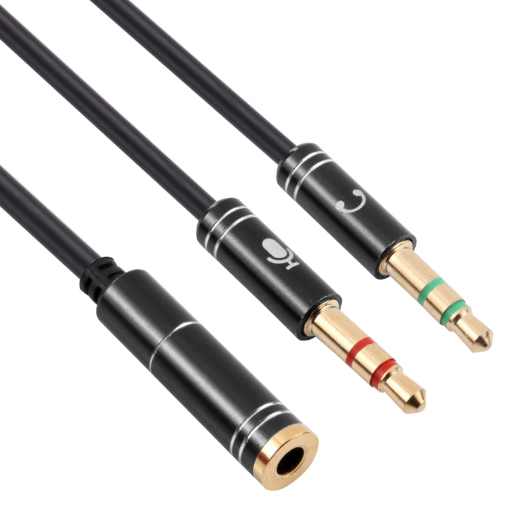 3.5mm Female to 2 x 3.5mm Male Adapter Cable, 3.5mm Female to 2 x 3.5mm Male
