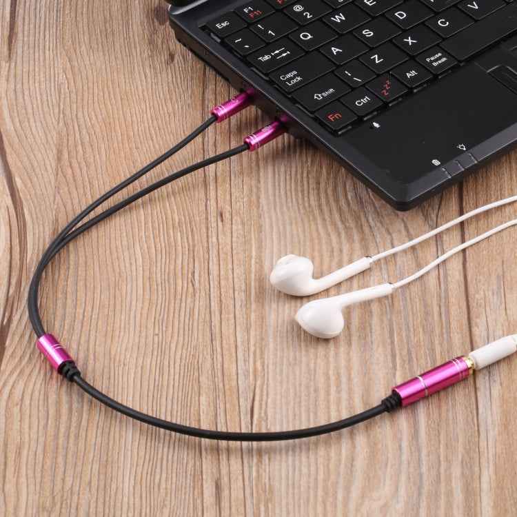 3.5mm Female to 2 x 3.5mm Male Adapter Cable