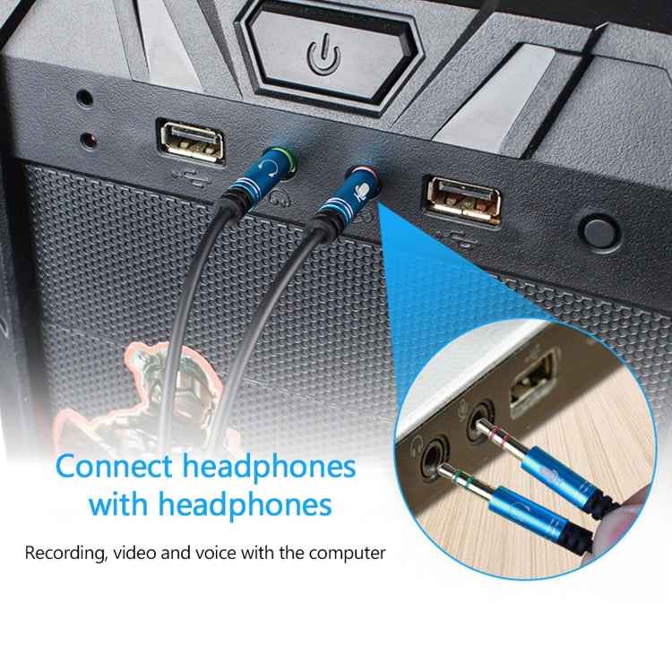 3.5mm Female to 2 x 3.5mm Male Adapter Cable