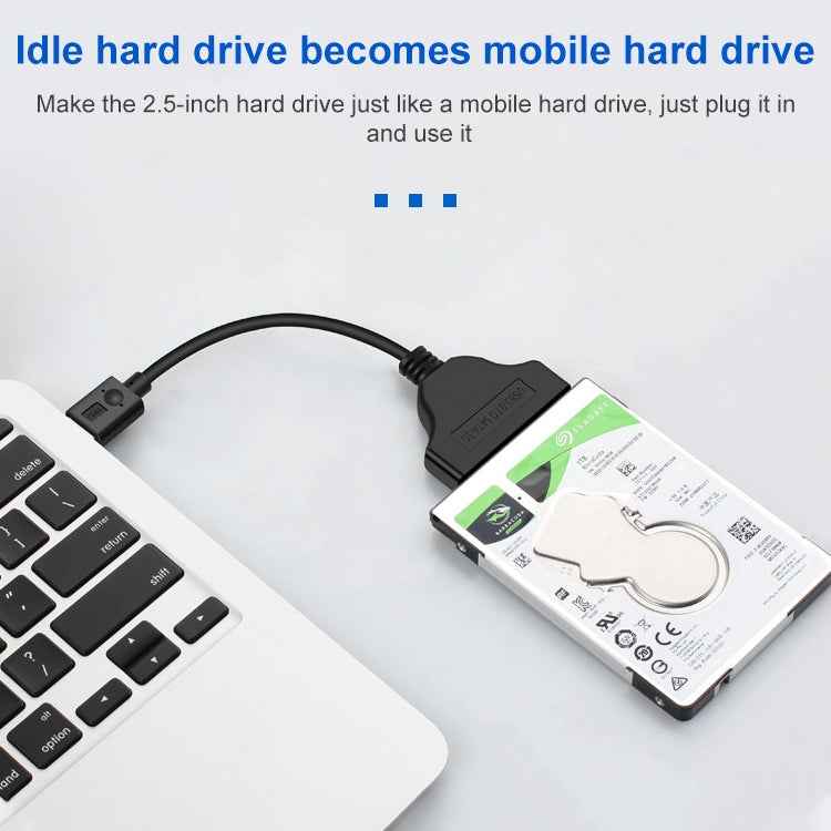 USB Type-C / USB-C to SATA 2 7+15 Easy Drive Cable, Length: 20cm