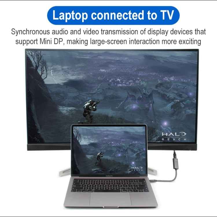 4K 60Hz USB-C / Type-C Male to Mini DisplayPort Female Adapter Cable