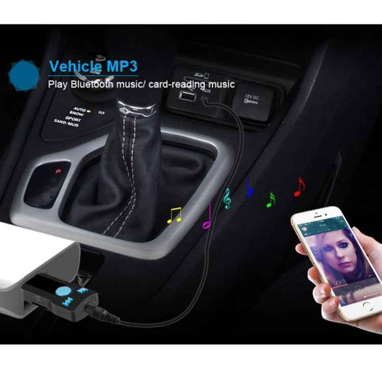 BC07 Mini Brushed Texture USB Bluetooth Receiver MP3 Player SD/TF Card Reader with Microphone & Audio Cable, Support Handsfree & AUX Output & 32GB Micro SD / TF Card & Two-sided USB Port Connecting