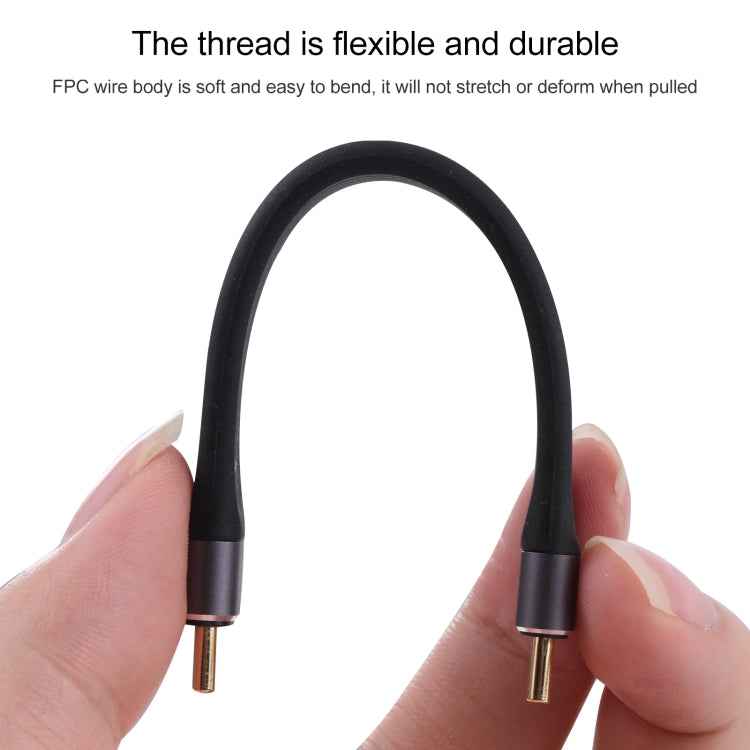 10Gbps Double USB-C / Type-C Soft Flat Data Transmission Fast Charging Cable