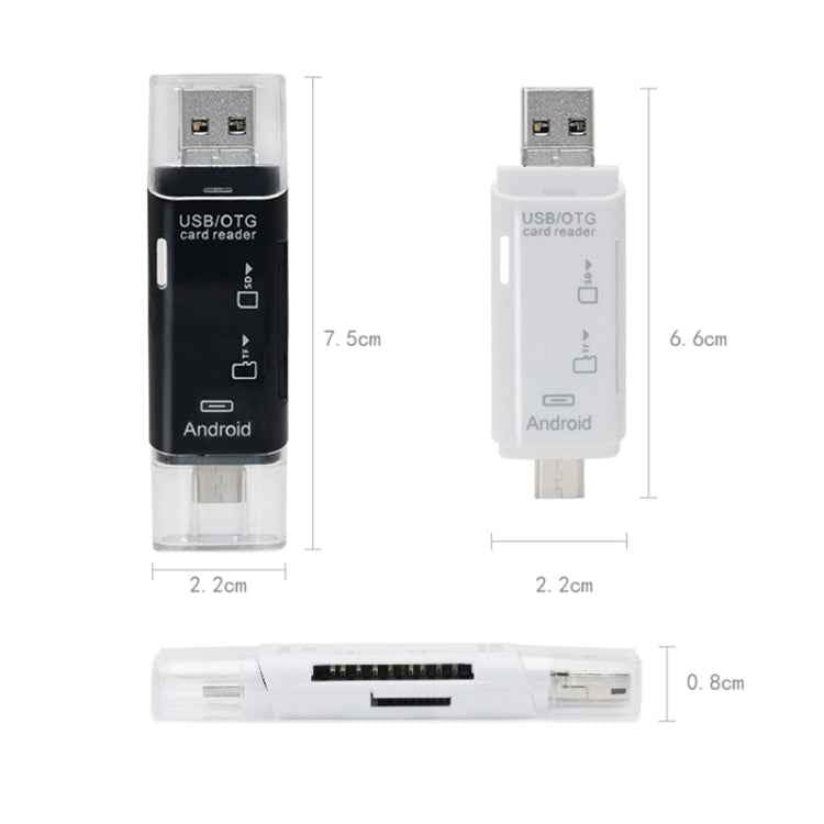 D-178 5 In 1 Type-C / USB-C Multi-function Card Reader
