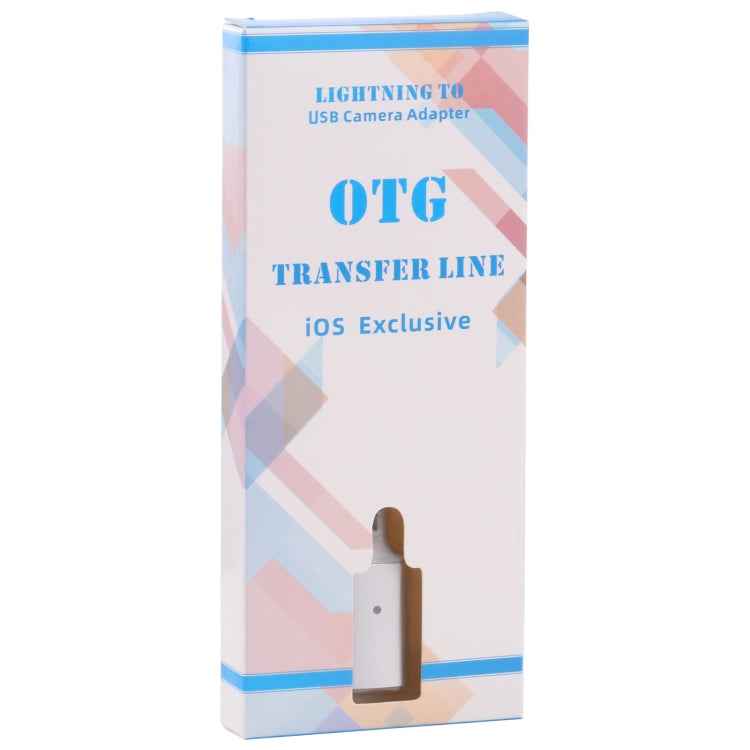 8 Pin Male to USB Female OTG Camera Adapter, Compatible with IOS 13 or Above