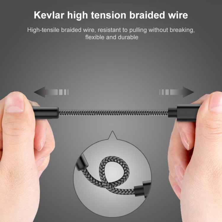 TA12-R2 USB-C / Type-C Male to 3.5mm Audio Female Single Crystal Copper Braid Earphone Adapter