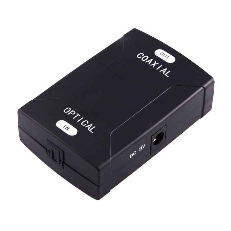 Optical Toslink Input to Coaxial RCA Output Digital Audio Converter Adapter