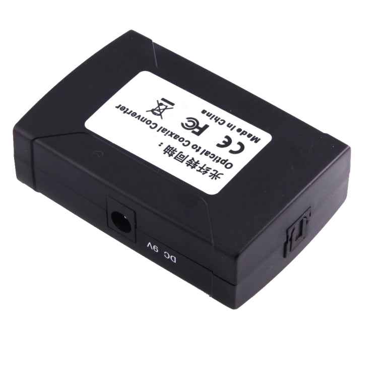 Optical Toslink Input to Coaxial RCA Output Digital Audio Converter Adapter