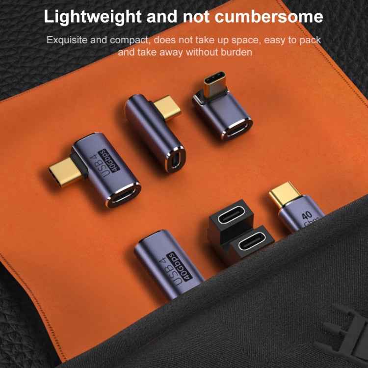 40Gbps USB-C / Type-C Male to Female Elbow Adapter