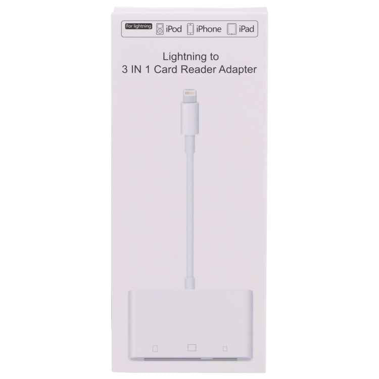 NK-1011 3 in 1 CF Card / TF Card / SD Card Reader For 8 Pin Devices