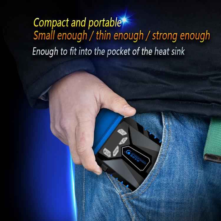 Ice Troll 5 COOLCOLD Portable Laptop Cooling Fan Air Cooler Speed Adjustable High Performance Notebook Fan Cooler Controller, AC 220V